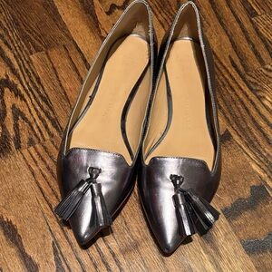 Banana republic pewter flats 8.5